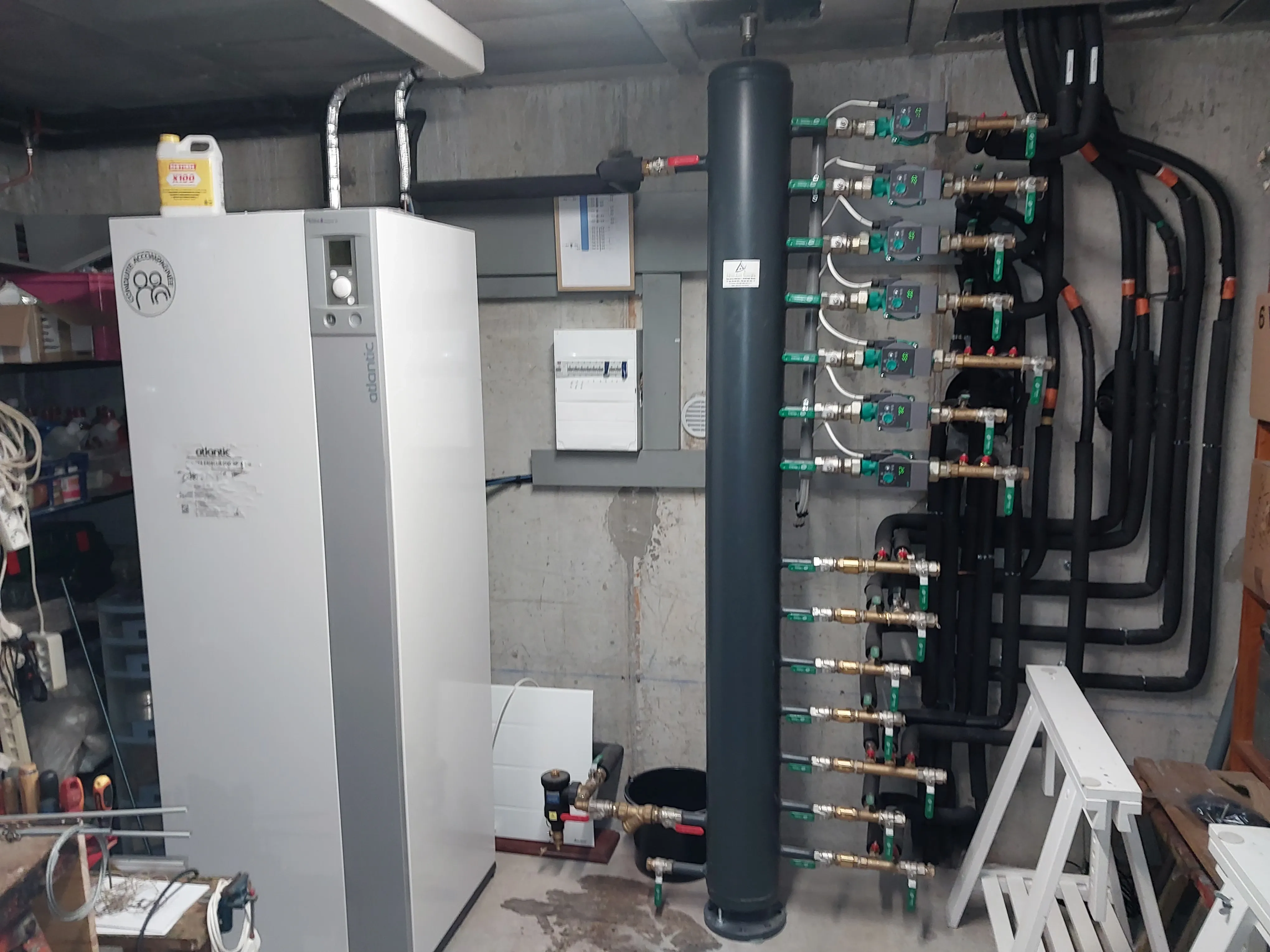 transformation Evopac d'une géothermie sol/sol en pompe à chaleur air/eau terminée